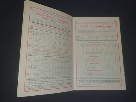 Grande Distillerie Vichet - Pontarlier - Absinthe , Quinquina , Kirsch , Gentiane , Rhums - Prix courant N. 29. undefined