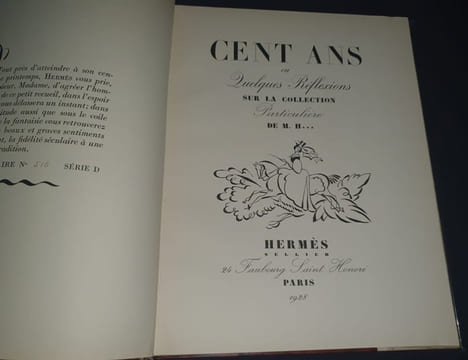 Cent ans  ou quelques réflexions sur la collection particulière de M. H...  - Hermès 1928. undefined