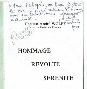 Hommage Révolte Sérénité