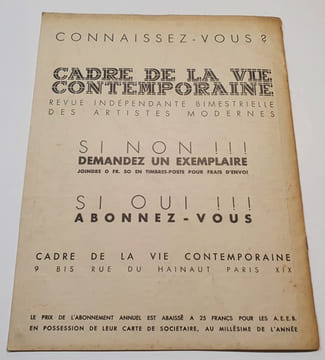 Décor - Organe officiel des Anciens Elèves de l'Ecole Boulle - N.30 Mai/ Juin 1935. Collectif