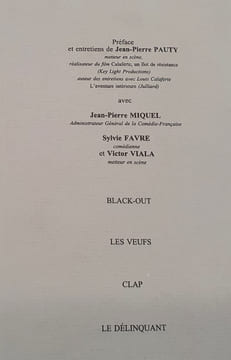Théatre Complet - Pièces Baroques - Tomes 1 , 2 et 3. Louis Calaferte