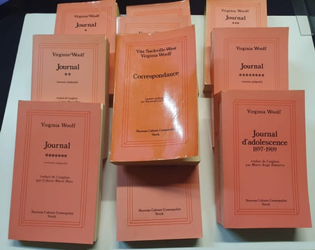 Journal - 8 Tomes Complet + Journal d'adolescence 1897-1909 + Correspondance avec Vita Sackville-West . Virginia Woolf