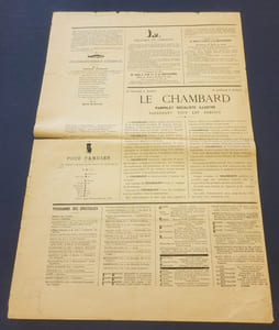 Rare Numéro 1 du journal Le Chambard Socialiste - 16 Décembre 1893