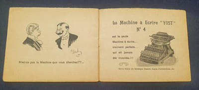 Souvenir de l'exposition 1900 - Machine a écrire YOST