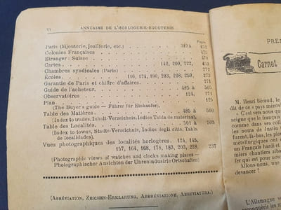 Annuaire 1926 des Fabricants d'Horlogerie , bijouterie , joaillerie-orfèvrerie de france et des industries qui s'y rattachent 