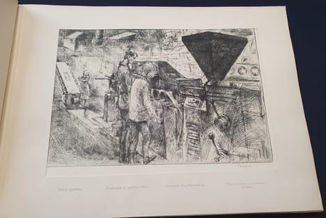 Album souvenir de l'industrie chimique à Szolnok ( Hongrie - 1966 - 12 eaux fortes . undefined