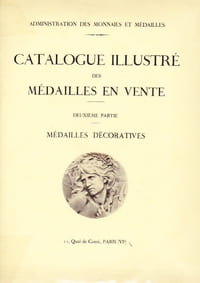 Catalogue illustré Des Medailles En Vente - 1ere Partie Collection Historique - 2eme Partie Medailles Decoratives