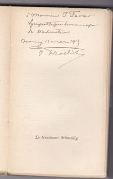 Le gendarme Schneidig et ses mésaventures en Alsace. traduit de l'alsacien par Jules Froelich, illustré par H. Zislin.. undefined