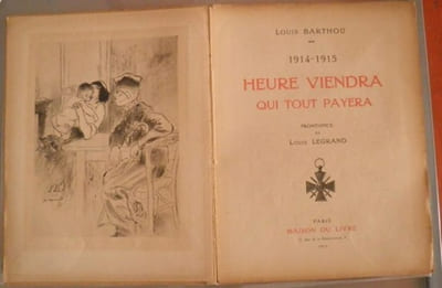 Heure viendra qui tout payera 1914-1916. Frontispice Louis Legrand