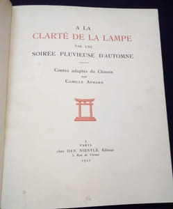 A la clarté de la Lampe par une soirée pluvieuse d'automne - Contes adaptés du Chinois par Camille Aymard 
