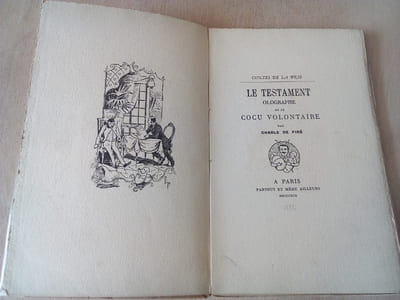 Le testament olographe ou le cocu volontaire