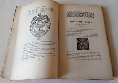 Les bibliophiles Rémois , leurs Ex-libris et fers de reliure suivis de ceux de la bibliothèque de Reims