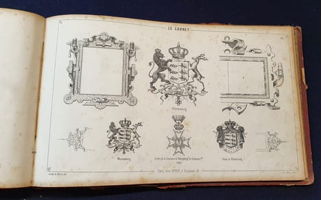 Armorial des souverains - Le carnet dédié à M. les lithographes , graveurs , artistes et amateurs . undefined