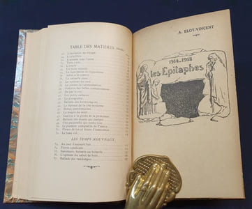 Piqures de vers suivi de 1914/1918 Les épitaphes