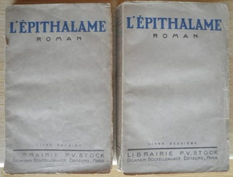 L'épithalame - 2 Tomes - Complet. CHARDONNE Jacques