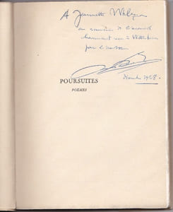 Poursuites - Poemes