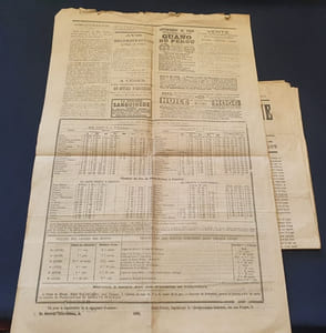 L'indépendance Bretonne - Journal catholique , politique , littéraire , commercial , maritime & agricole - 2 Numéros 12 et 31 Janvier 1874