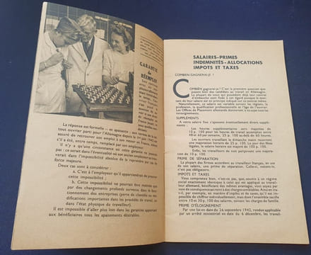 Travaillez en Allemagne c'est gagner sa vie dans de bonnes conditions - Voyez par vous mème... - Propagande de Vichy. undefined