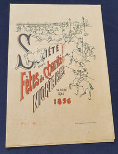 Programme Fêtes de Charité Niortaises Mai 1896