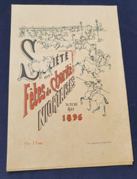 Programme Fêtes de Charité Niortaises Mai 1896