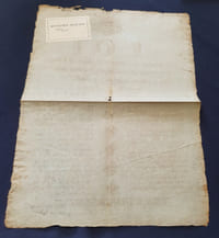 Placard révolutionnaire - Loi portant que les courtiers & agents de change de commerce & de banque , pourront continuer leurs fonctions jusqu'au 15 Avril - Donnée à Paris le 30 Mars 1791