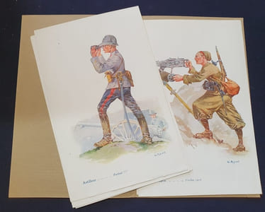 Les héroiques Soldats de France - Série 1 - 8 planches artistiques - La cocarde du souvenir 