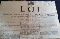 Loi relative aux Créanciers de Monsieur , De M. d'Artois , de Mesdames & des différentes personnes absentes du royaume Donnée à Paris le 6 Aout 1791