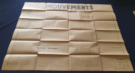 Mouvements - Bulletin d'informations sur les tendances nouvelles - N. 5 Février 1933. André Poncet Pierre Olivier Lapie Robert Aron Arnaud Dandieu