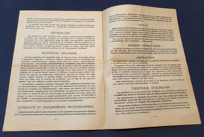 Elections législatives de 1936 - Manifeste Croix de Feu - Pour le peuple Par le peuple 