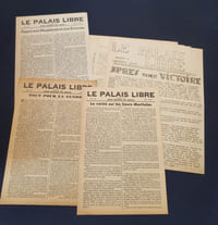 Rarissime ensemble de 5 numéros du Palais libre - Organe du Front National des juristes ( 3/5/6/8/11) 1943-1944