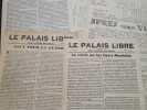 Rarissime ensemble de 5 numéros du Palais libre - Organe du Front National des juristes ( 3/5/6/8/11) 1943-1944. 