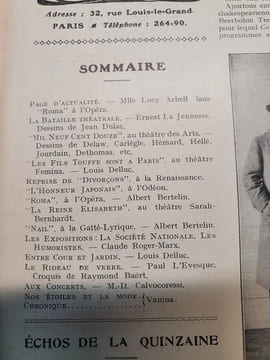 Comoedia illustré 4e année - N. 15 - 1 Mai 1912 . Collectif