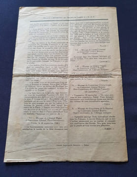 Bulletin d'Informations des Troupes du Groupe de L'A.O.F. - L'Agression de Dakar 1940. undefined