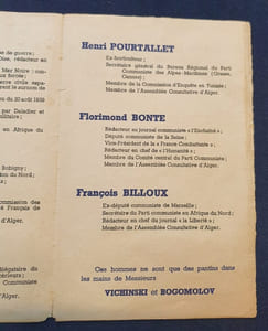 Tract Anti-communiste - Régime de Vichy