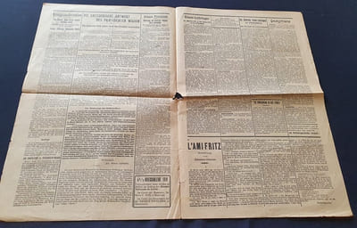 Kriegs-Berichte - Journal Alsacien hebdomadaire - N. 192 du 27 Octobre 1918