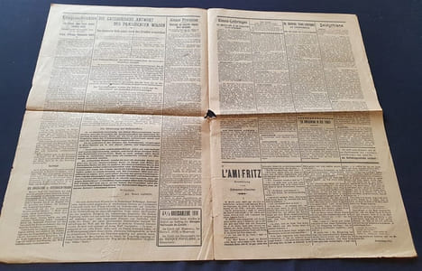 Kriegs-Berichte - Journal Alsacien hebdomadaire - N. 192 du 27 Octobre 1918. undefined