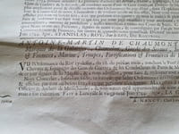 Ordonnance du Roy qui renouvelle sous plus grandes peines les défences du port d'Armes - Stanislas Duc  de Lorraine Juin 1744