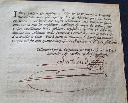Arrest du Conseil d'Estat ensemble les lettres patentes du roy qui ordonne qu'il n'y aura qu'un receveur général des Domaines dans la Généralité de ...