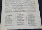 Notice et complainte sur les crimes et executions à Vendome de Joseph Rougier et Marie Pilon - Février 1845. 