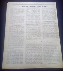 Le Populaire - Organe du Parti Socialiste -  Édition de la Région Parisienne - Numéro du 14 Mars 1944
