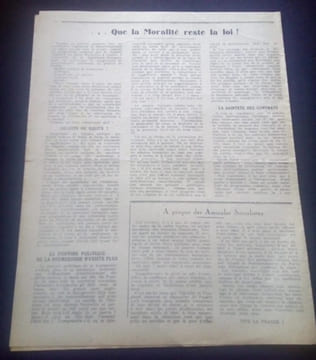 Le Populaire - Organe du Parti Socialiste - Édition de la Région Parisienne - Numéro du 14 Mars 1944. undefined