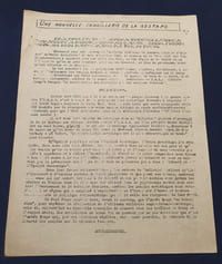 Rare tract du Parti Communiste Français -Janvier 1944 - Contre le bulletin de Paul Faure