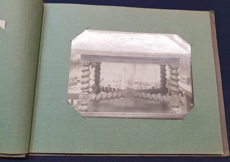 Album de 9 photographies originales de meubles et marqueterie - Années 1910/1920. undefined