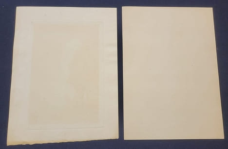 Souscription au Devoir Social pour la reconstitution des foyers détruits par la guerre - 2 cartons Souvenir de reconnaissance . undefined