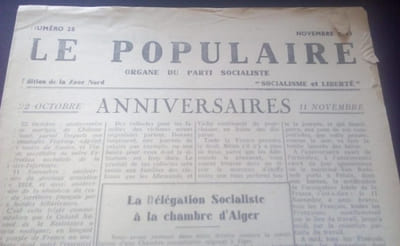  Le Populaire - Organe du Parti Socialiste -  Édition Zone Nord - Numéros de Février , Novembre et Décembre 1943 et Janvier 1944