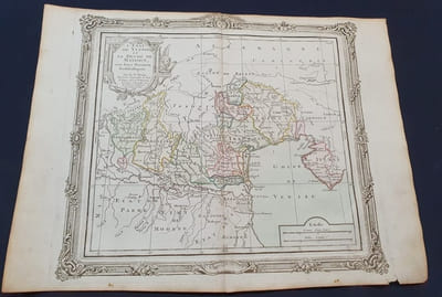 Atlas Brion de La Tour / Desnos - Carte de L'état de Venise et le Duché de Mantoue avec leurs provinces ecclésiastiques 1772