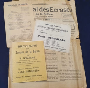Ensemble de documents concernant Le journal des écrasés de la nation du pharmacien Paul Desmarais de Honfleur 