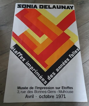 Affiche Sonia Delaunay - Exposition à Mulhouse Avril / Octobre 1971. undefined