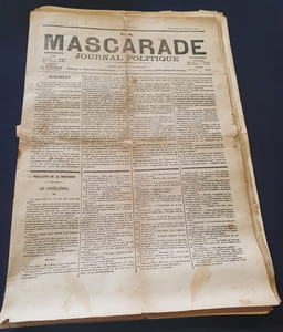 La mascarade - Journal politique - Lyon - 13 numéros 1870 / 1872