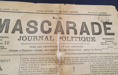 La mascarade - Journal politique - Lyon - 13 numéros 1870 / 1872